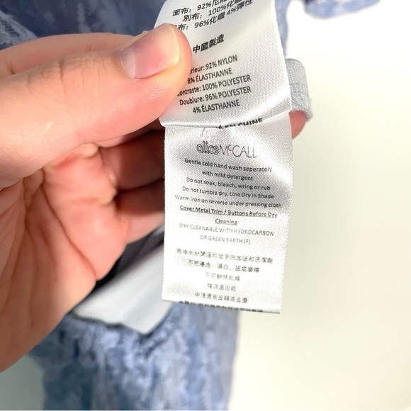 Alice McCall On + On Midi Dress Blue Lace Size 10 - Picture 12 of 12